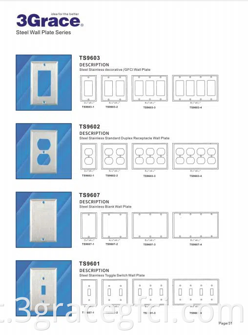 SS WALL PLATE